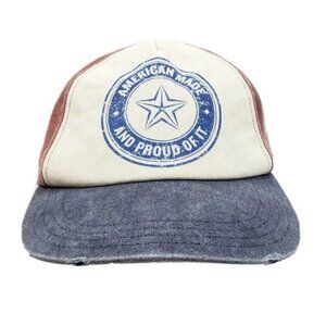 Men's Graphic Baseball Hat Cap American Made and Proud of It, Distressed